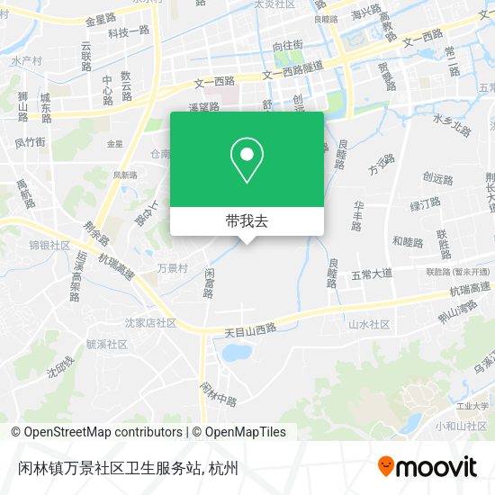 闲林镇万景社区卫生服务站地图