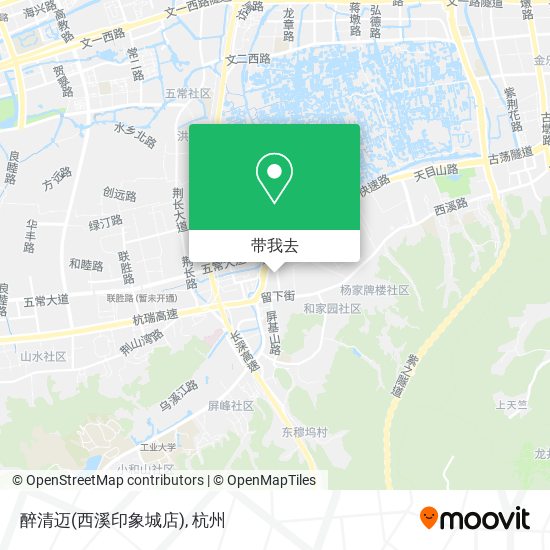 醉清迈(西溪印象城店)地图