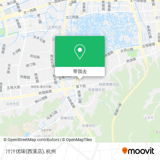 汁汁优味(西溪店)地图