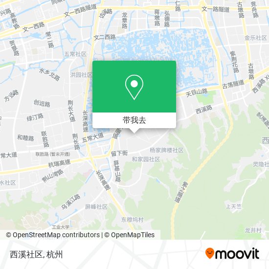 西溪社区地图