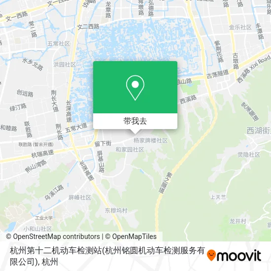 杭州第十二机动车检测站(杭州铭圆机动车检测服务有限公司)地图