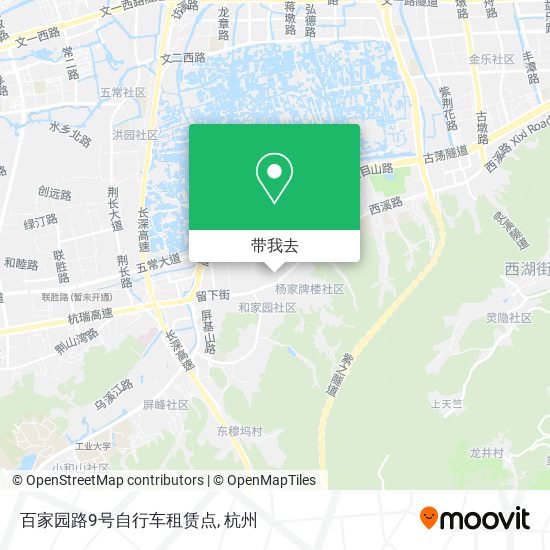 百家园路9号自行车租赁点地图