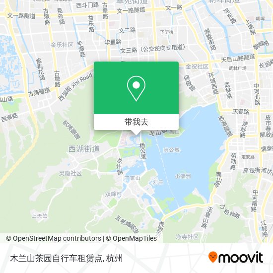 木兰山茶园自行车租赁点地图