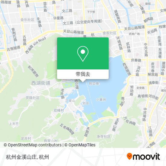 杭州金溪山庄地图