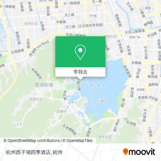 杭州西子湖四季酒店地图