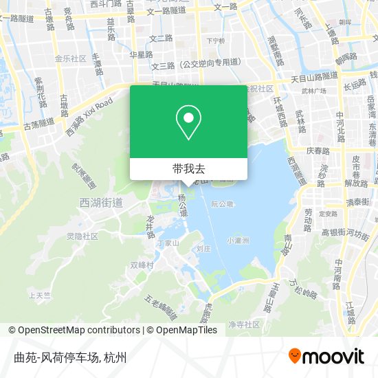 曲苑-风荷停车场地图