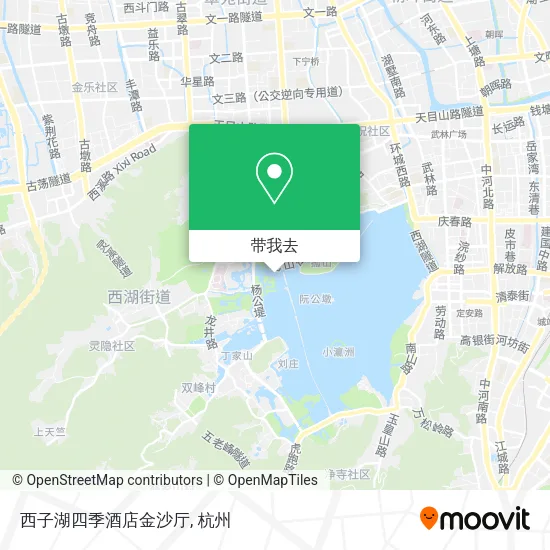 西子湖四季酒店金沙厅地图