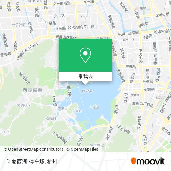 印象西湖-停车场地图