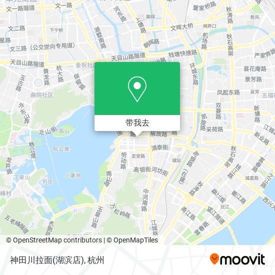 神田川拉面(湖滨店)地图