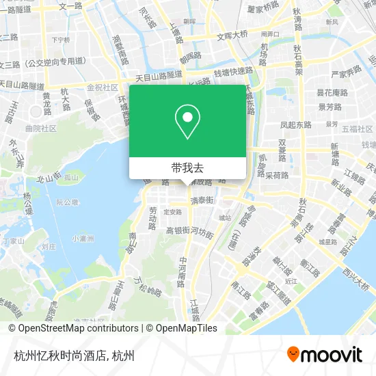 杭州忆秋时尚酒店地图
