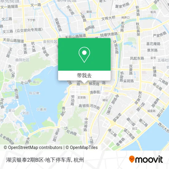 湖滨银泰2期B区-地下停车库地图