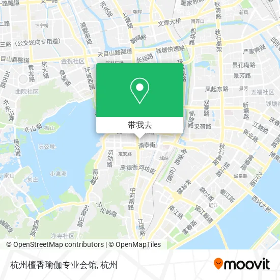 杭州檀香瑜伽专业会馆地图