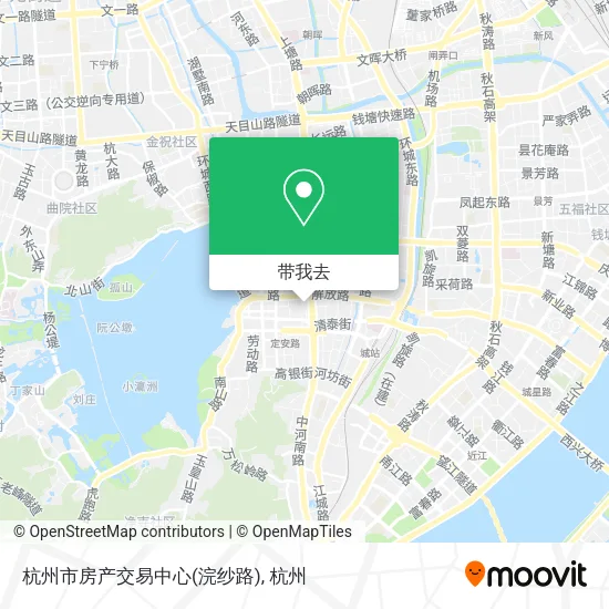 杭州市房产交易中心(浣纱路)地图