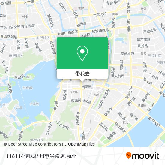 118114便民杭州惠兴路店地图