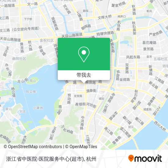 浙江省中医院-医院服务中心(超市)地图