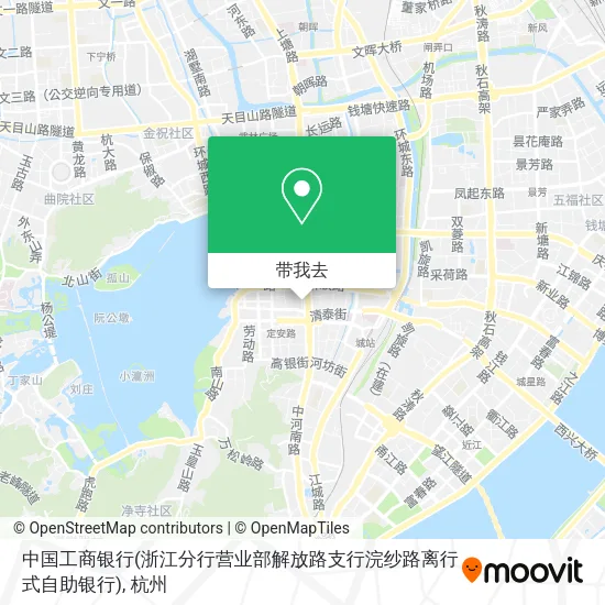 中国工商银行(浙江分行营业部解放路支行浣纱路离行式自助银行)地图