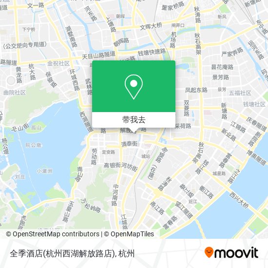 全季酒店(杭州西湖解放路店)地图