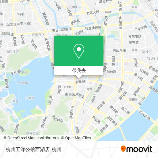 杭州五洋公馆西湖店地图
