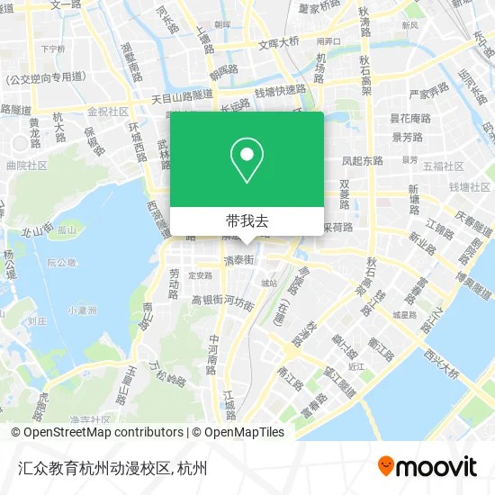 汇众教育杭州动漫校区地图