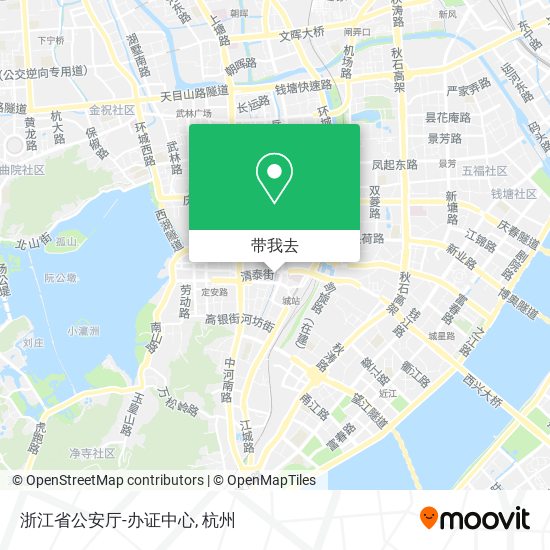 浙江省公安厅-办证中心地图