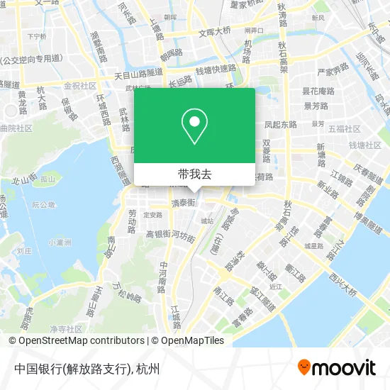 中国银行(解放路支行)地图