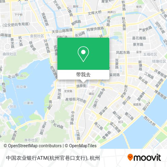 中国农业银行ATM(杭州官巷口支行)地图