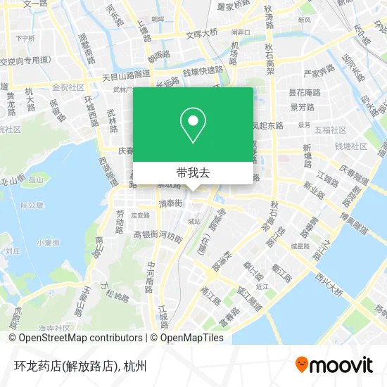 环龙药店(解放路店)地图