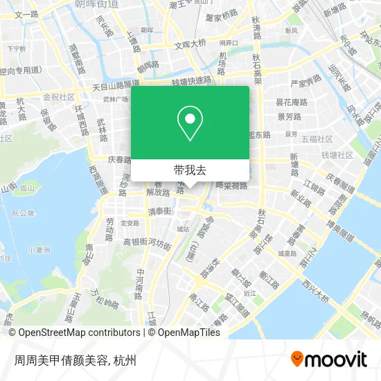 周周美甲倩颜美容地图