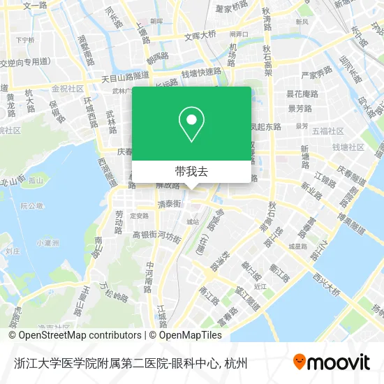 浙江大学医学院附属第二医院-眼科中心地图