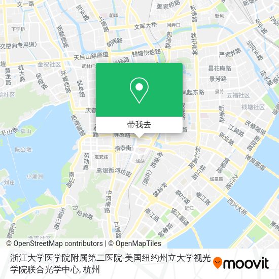 浙江大学医学院附属第二医院-美国纽约州立大学视光学院联合光学中心地图