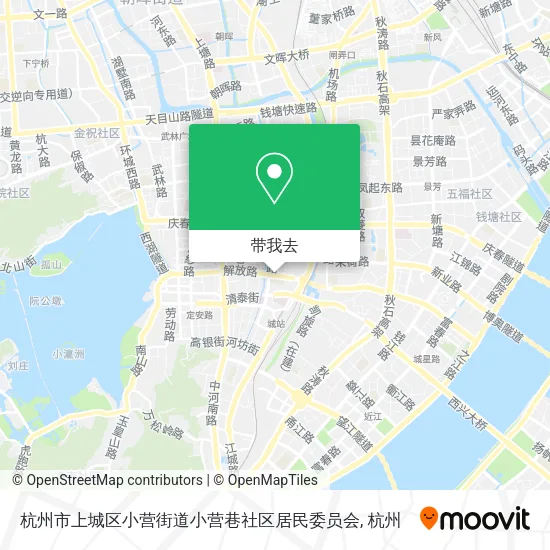 杭州市上城区小营街道小营巷社区居民委员会地图
