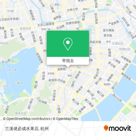 兰溪佬必成水果店地图