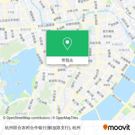 杭州联合农村合作银行(解放路支行)地图