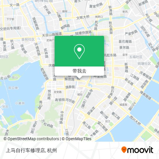 上马自行车修理店地图