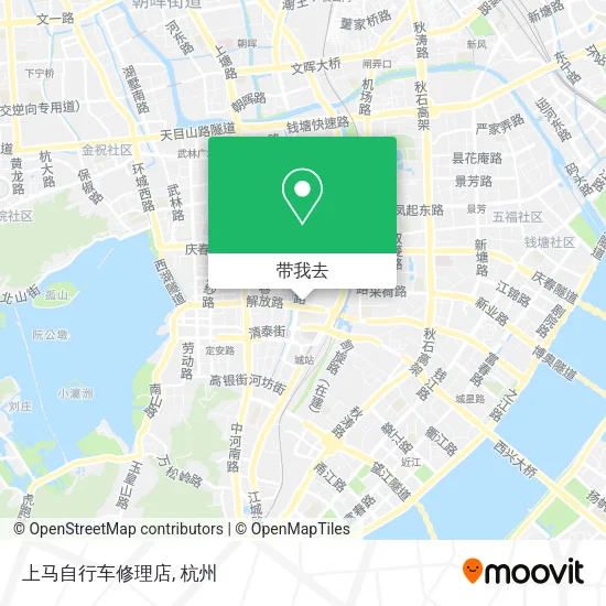 上马自行车修理店地图