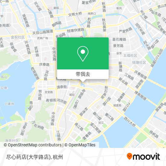尽心药店(大学路店)地图