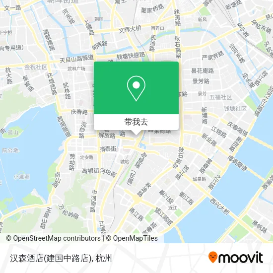 汉森酒店(建国中路店)地图