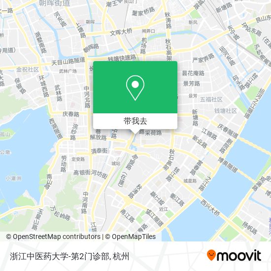 浙江中医药大学-第2门诊部地图