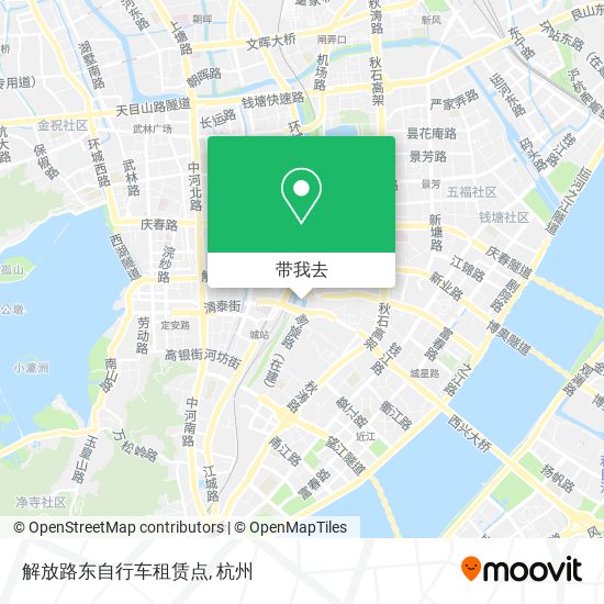 解放路东自行车租赁点地图
