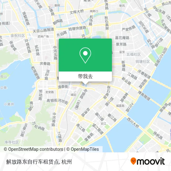 解放路东自行车租赁点地图