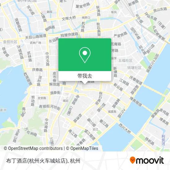 布丁酒店(杭州火车城站店)地图