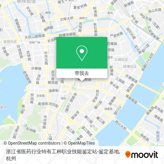 浙江省医药行业特有工种职业技能鉴定站-鉴定基地地图