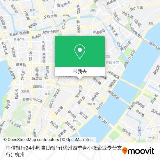 中信银行24小时自助银行(杭州四季青小微企业专营支行)地图