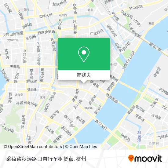 采荷路秋涛路口自行车租赁点地图