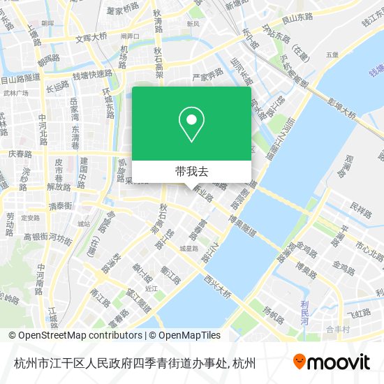 杭州市江干区人民政府四季青街道办事处地图