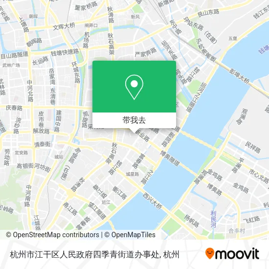 杭州市江干区人民政府四季青街道办事处地图