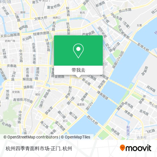 杭州四季青面料市场-正门地图