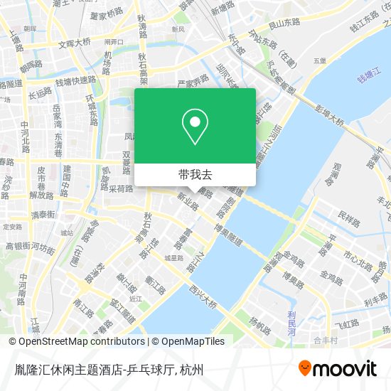 胤隆汇休闲主题酒店-乒乓球厅地图