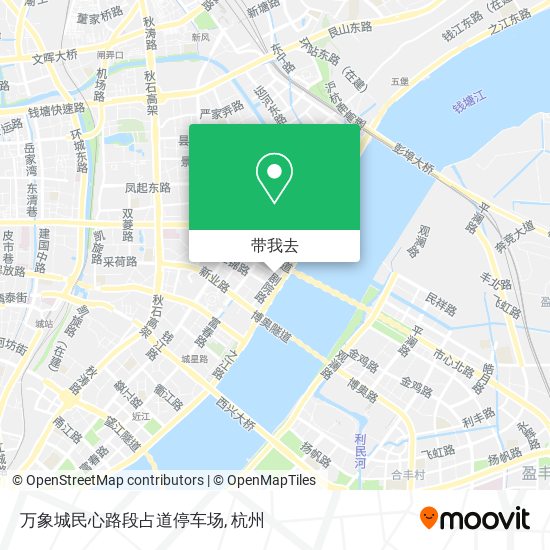 万象城民心路段占道停车场地图