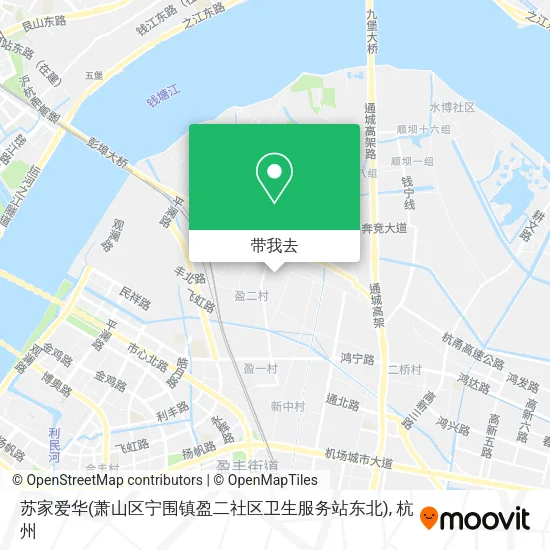 苏家爱华(萧山区宁围镇盈二社区卫生服务站东北)地图